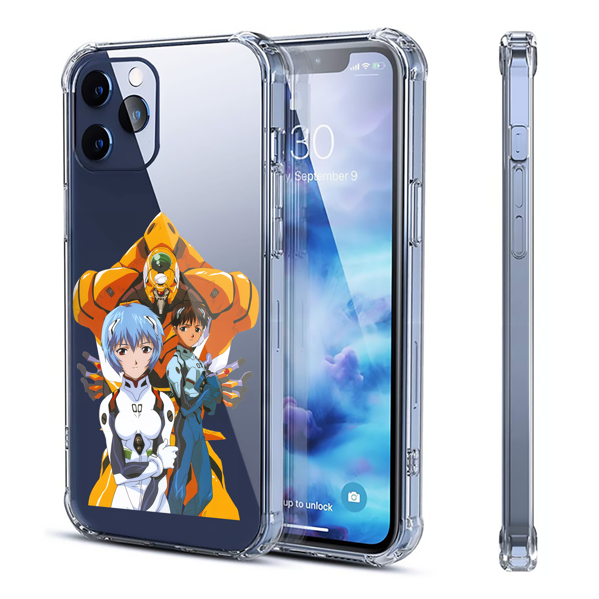 （画像用） EVA 新世紀エヴァンゲリオン 【iPhone 12シリーズ対応】透明スマホケース（クリアソフトケース）